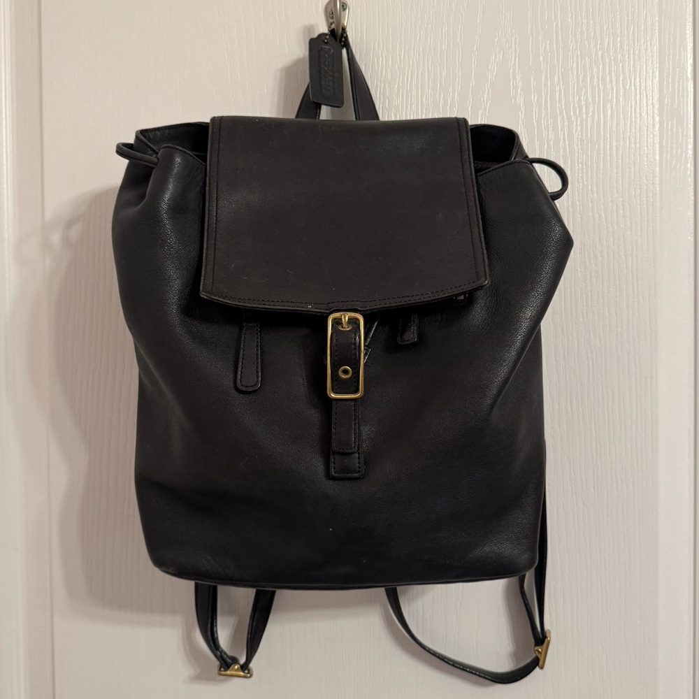 Coach 9827 Legacy West Black Leather Backpack